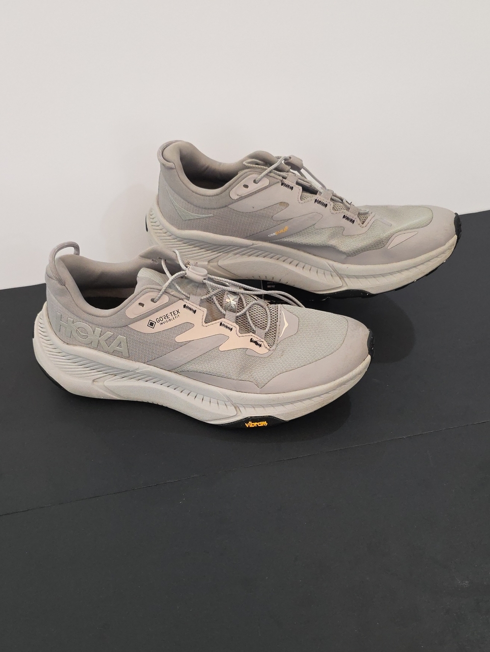 Hoka Transport GTX Women's Light Gray Athletic Shoes - Neutral Tone Size 10